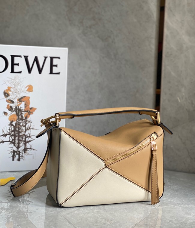 Loewe Puzzle Bag Original Leather 61843 brown&Apricot