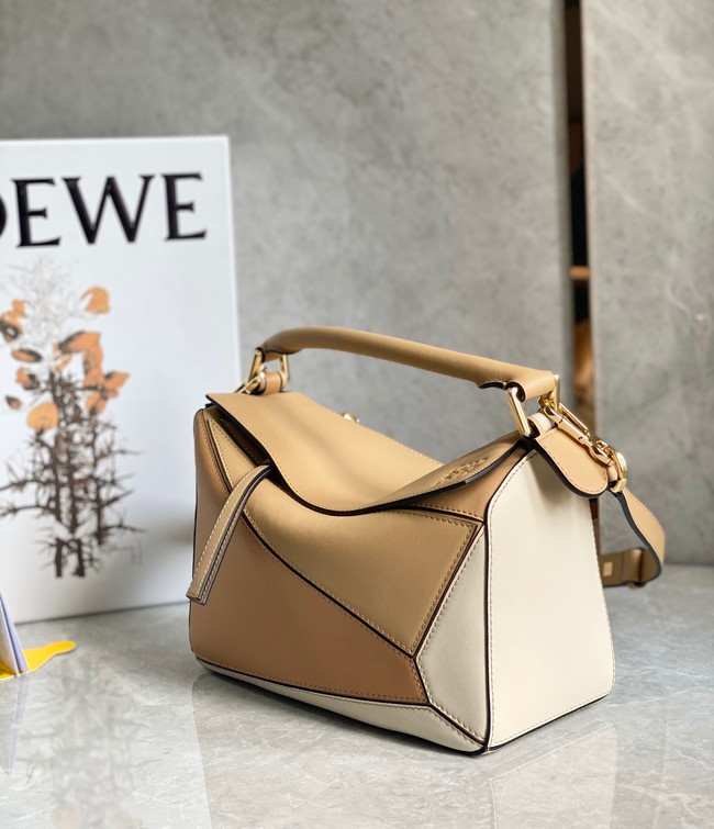 Loewe Puzzle Bag Original Leather 61843 brown&Apricot