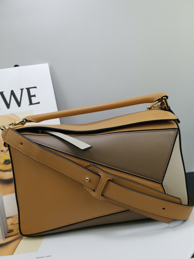 Loewe Puzzle Bag Original Leather 61842 brown&gray