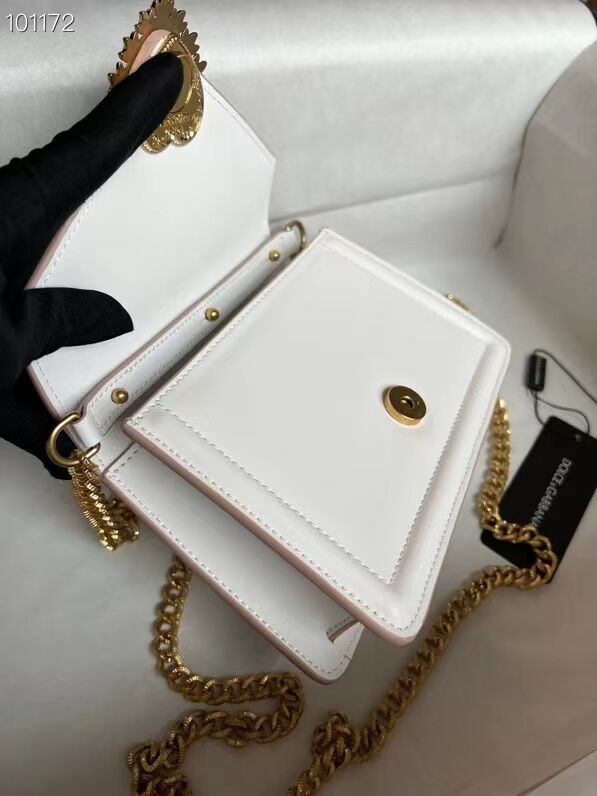 Dolce & Gabbana Origianl Leather Shoulder Bag 4011 white