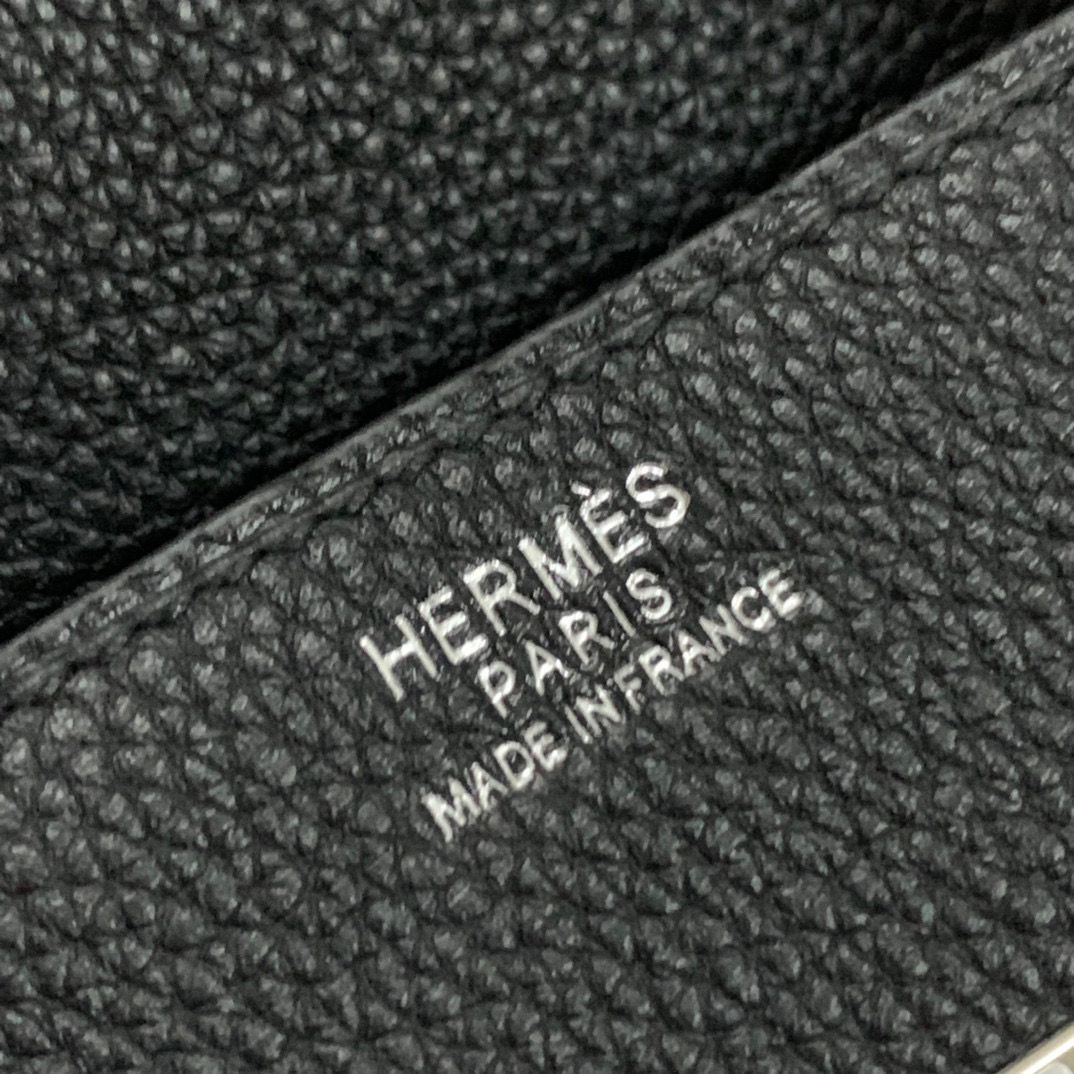 Hermes original Togo Leather HB35O Black