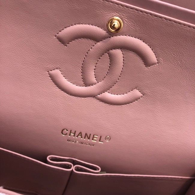 CHANEL Tweed Braided Calfskin & Gold-Tone Metal 1112 pink