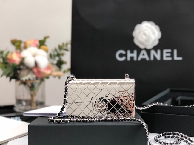 Chanel Box Shoulder Bag C5691 silver