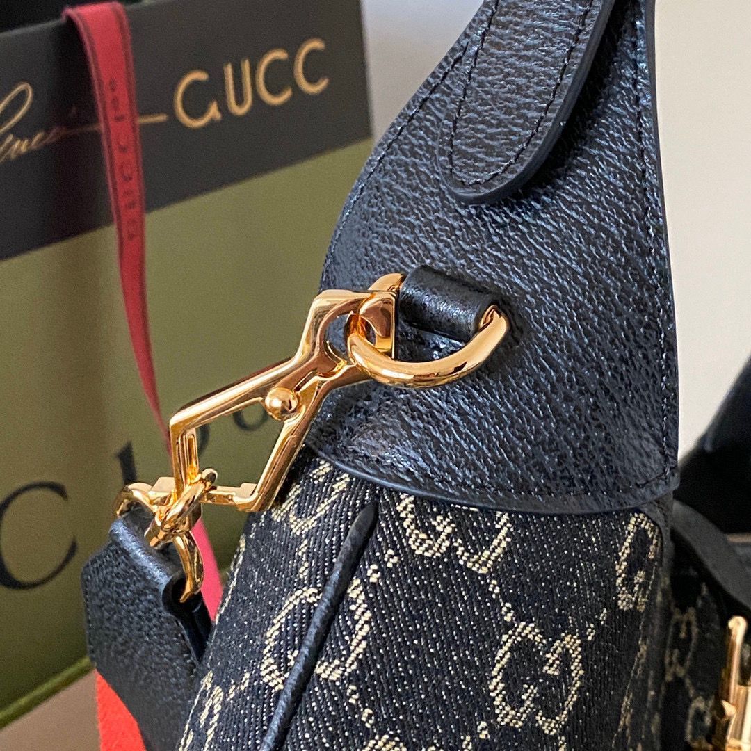 Gucci Jackie 1961 mini shoulder bag 636706 and 637092 black