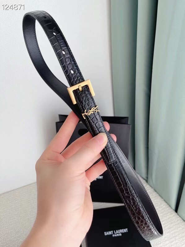 YSL calf leather 20MM BELT SL1464