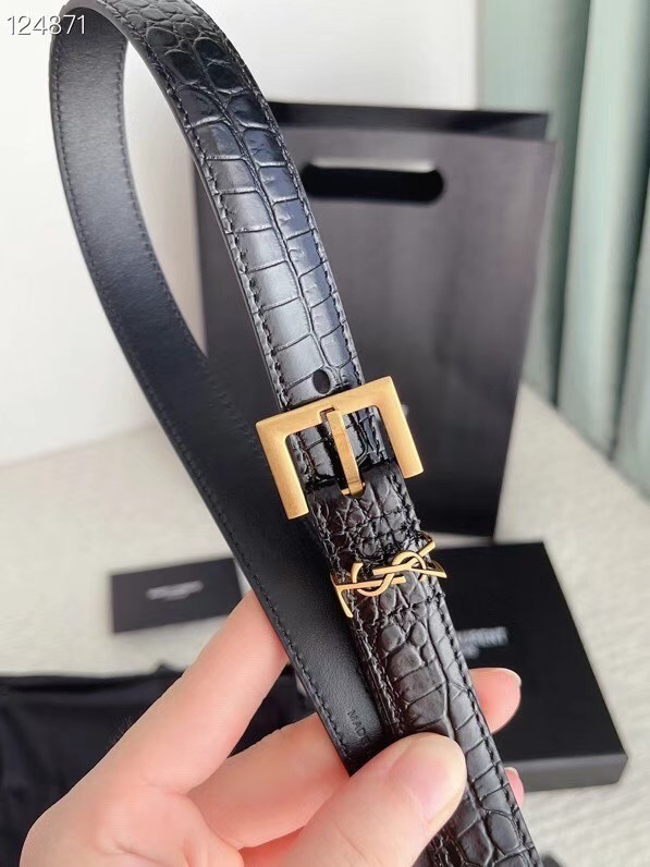 YSL calf leather 20MM BELT SL1464