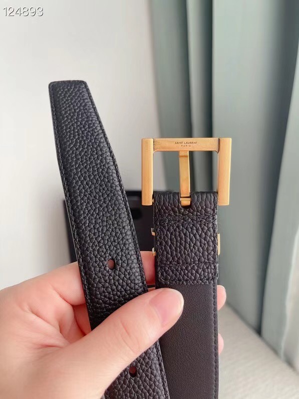 YSL calf leather 30MM BELT SL1459