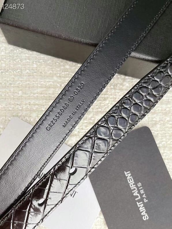 YSL calf leather 20MM BELT SL1463