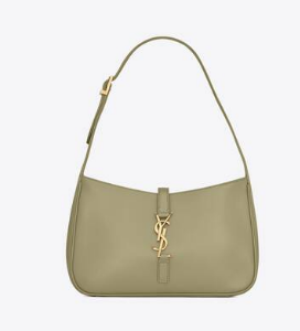 YSL LE 5 A 7 HOBO BAG IN SMOOTH LEATHER Y687228 PISTACHE