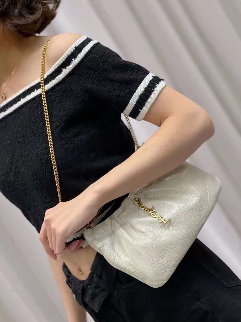 Yves Saint Laurent GABY SATCHEL IN QUILTED LAMBSKIN 581632 BEIGE