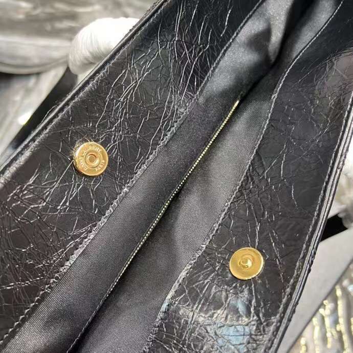 Yves Saint Laurent GABY SATCHEL IN QUILTED LAMBSKIN Y494195 black