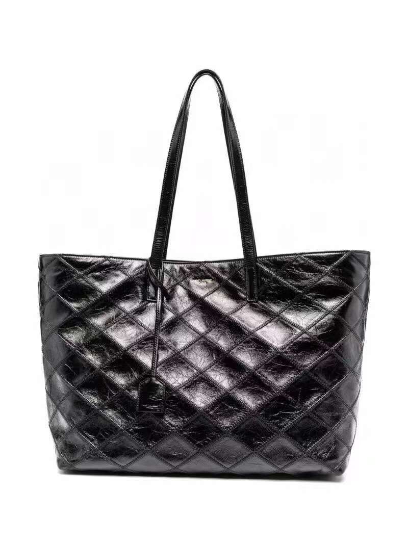 Yves Saint Laurent GABY SATCHEL IN QUILTED LAMBSKIN Y494195 black