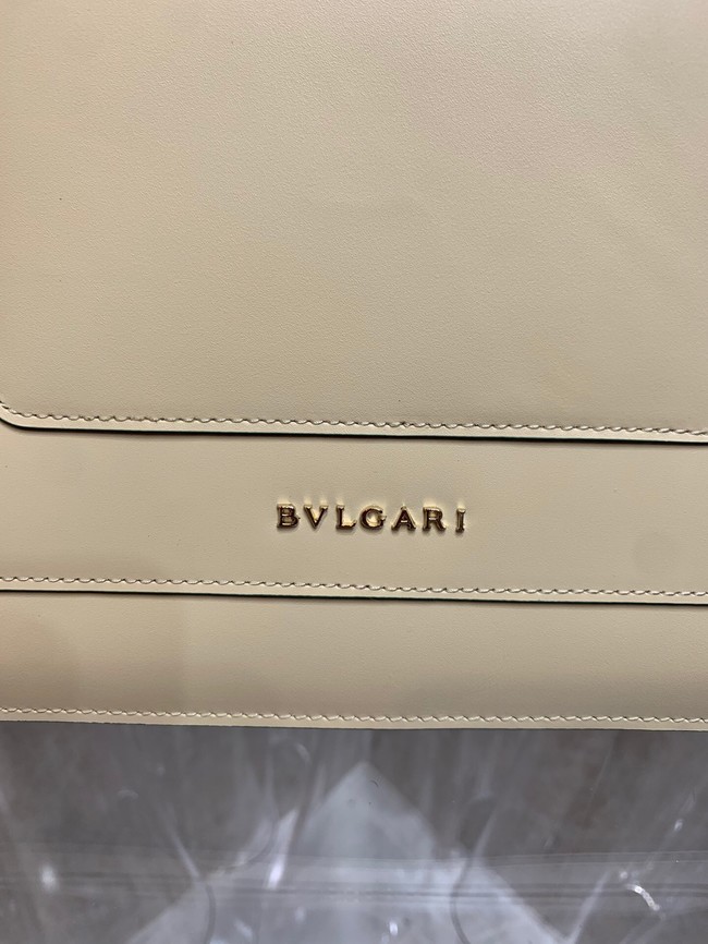 Bvlgari Serpenti Forever leather small crossbody bag 35106 cream