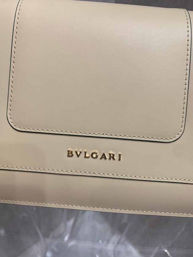 Bvlgari Serpenti Forever leather small crossbody bag 65106 cream