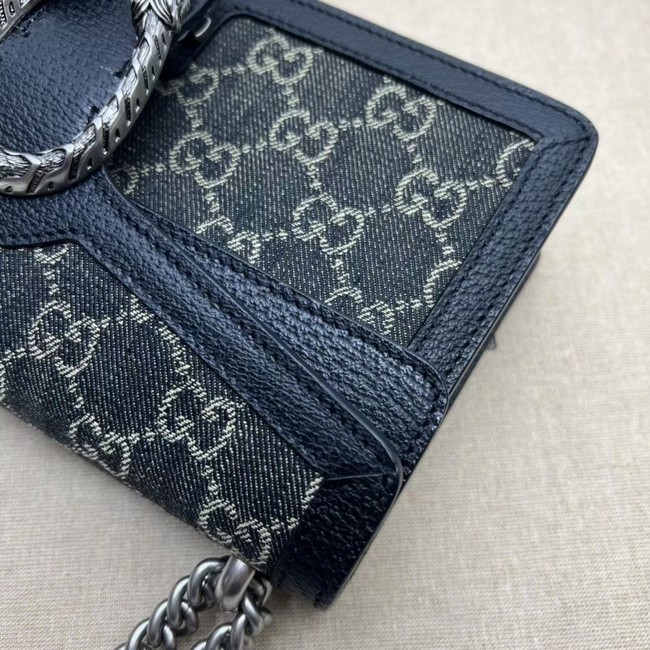 Gucci Dionysus small GG shoulder bag 499623 Black