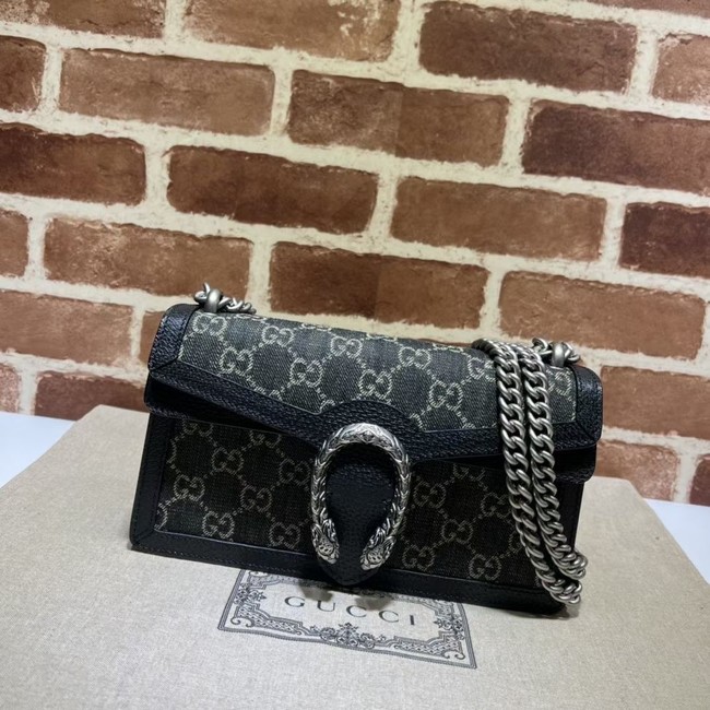 Gucci Dionysus small GG shoulder bag 499623 Black