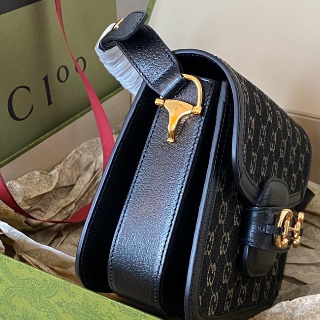 Gucci Horsebit 1955 shoulder bag 602204  Black