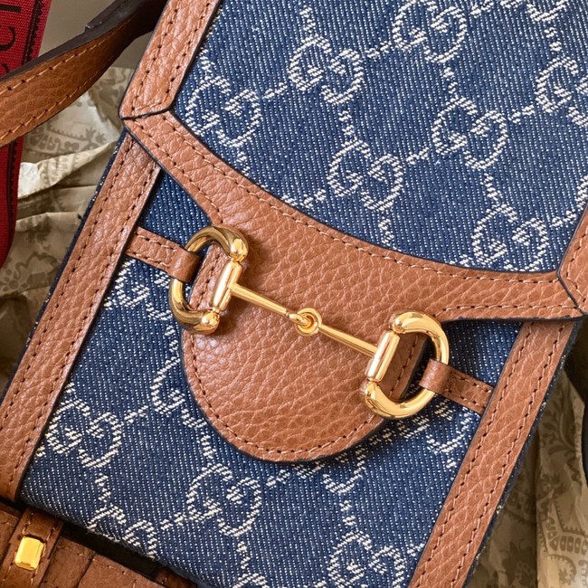 Gucci Horsebit 1955 mini bag 625615 blue