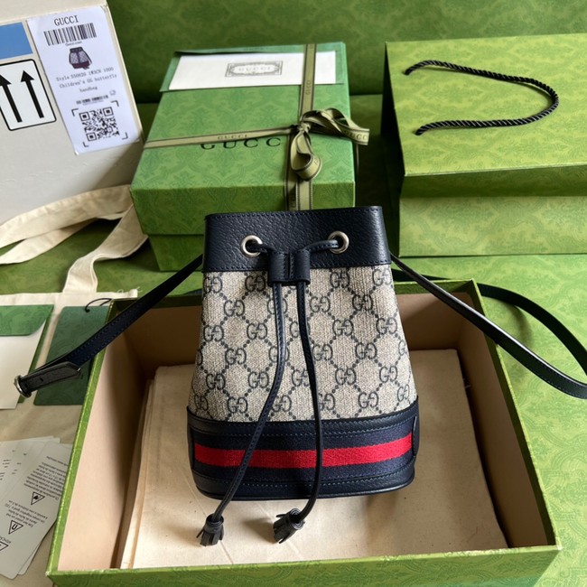 Gucci Ophidia GG mini bucket bag 550620 Blue