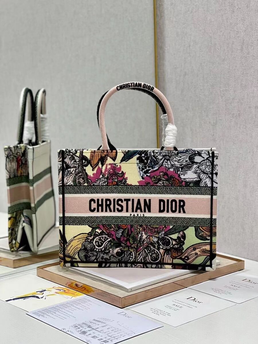 SMALL DIOR BOOK TOTE Embroidery C1287-20