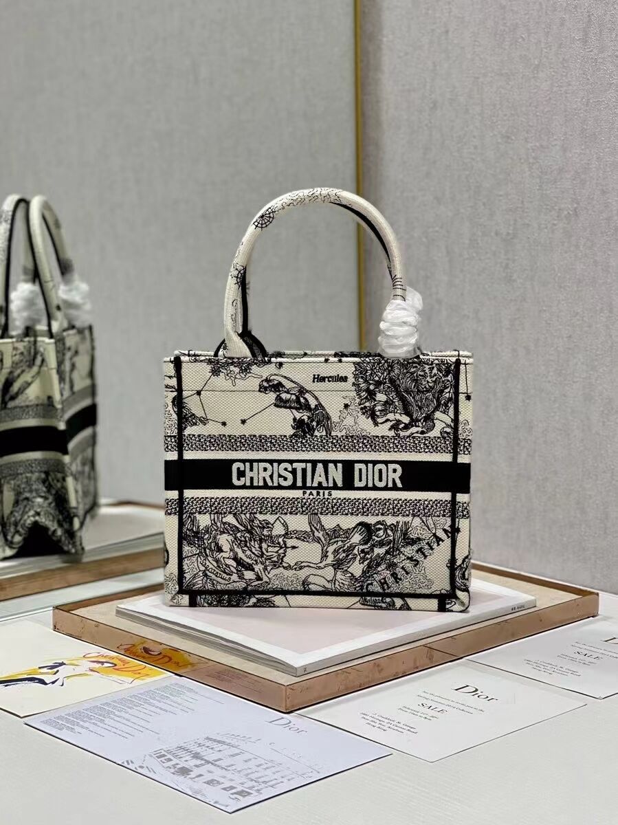 SMALL DIOR BOOK TOTE Embroidery C1331-4