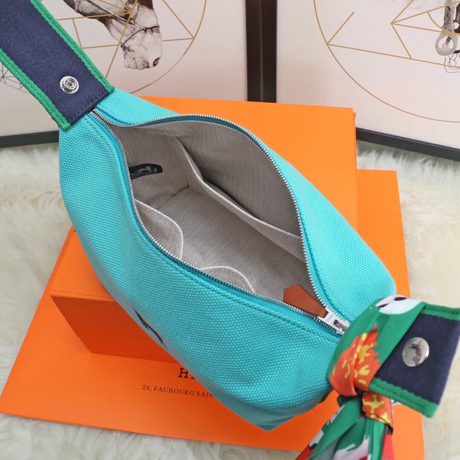 Hermes TROUSSE BRIDE-A-BRAC 25699 light blue