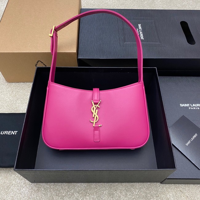 YSL LE 5 A 7 HOBO BAG IN SMOOTH LEATHER Y687228 rose