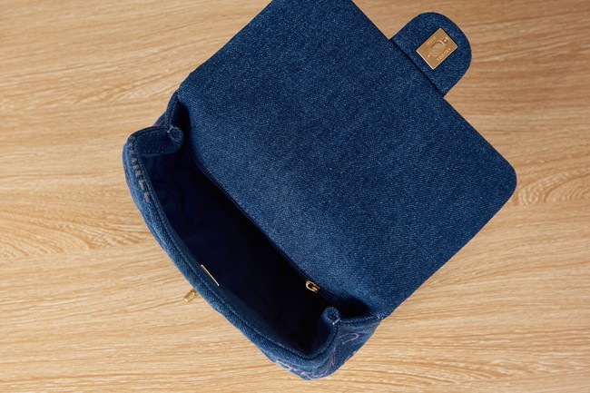 Chanel Flap denim Shoulder Bag AS3134 blue