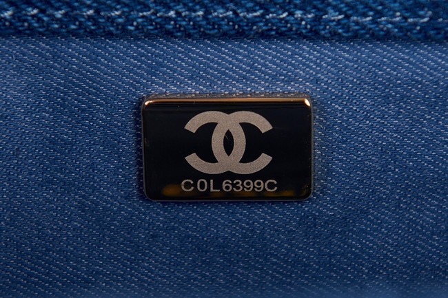 Chanel Flap denim Shoulder Bag AS3134 blue
