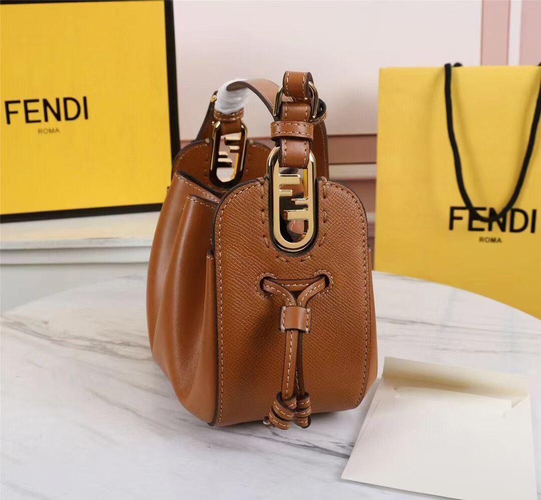 FENDI TOUCH leather bag 8BS059 Caramel