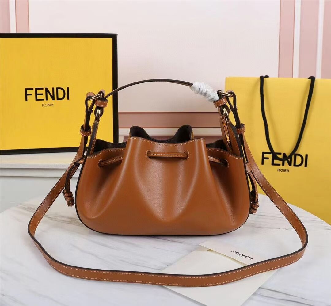 FENDI TOUCH leather bag 8BS059 Caramel