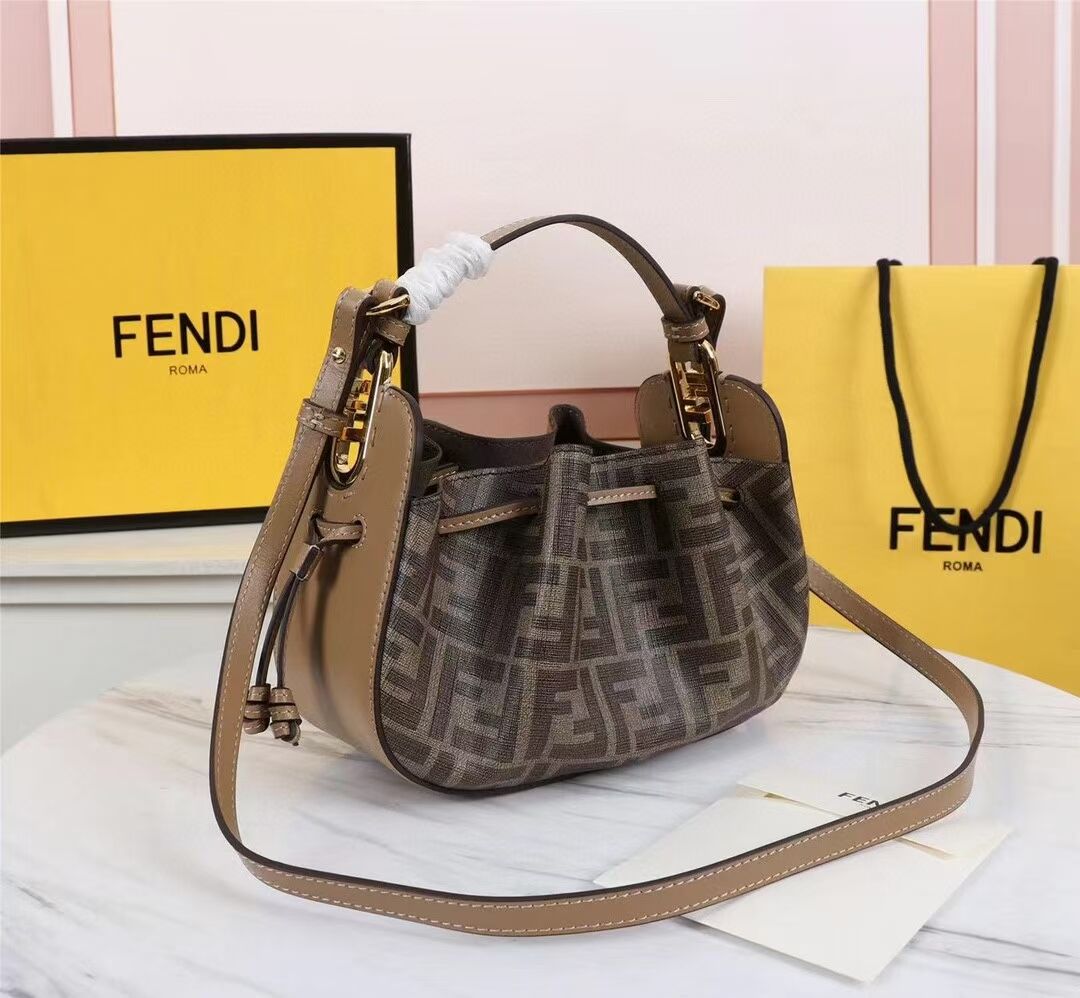 FENDI TOUCH leather bag 8BS059 brown