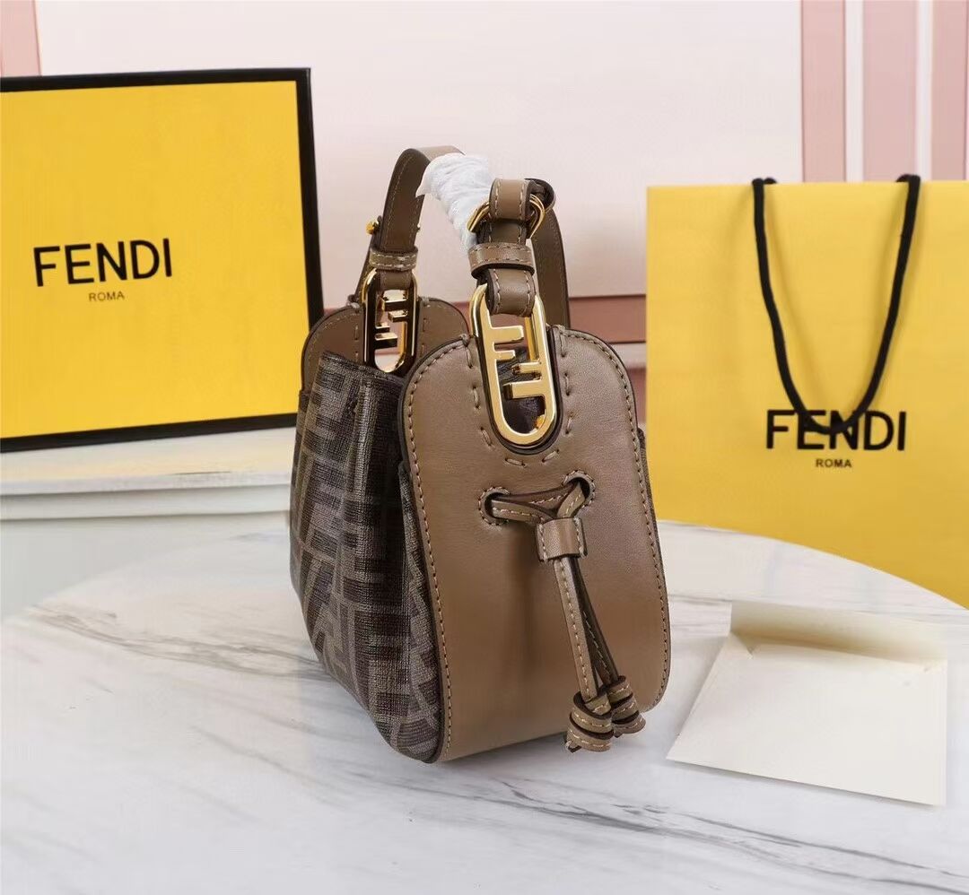 FENDI TOUCH leather bag 8BS059 brown