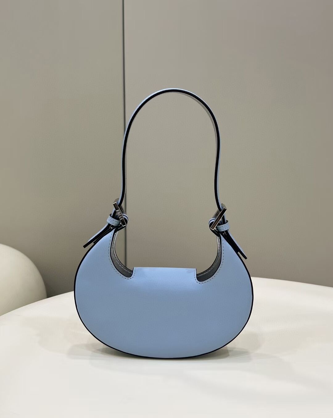 Fendi Cookie Light blue leather mini bag 8BS065A