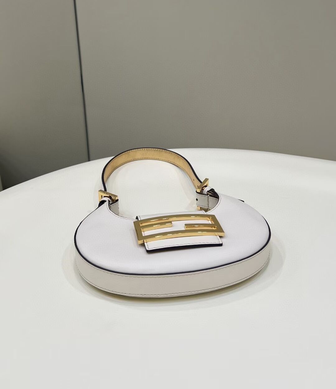 Fendi Cookie White leather mini bag 8BS065A