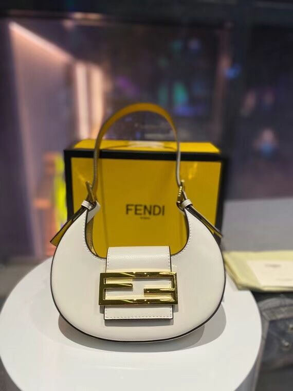 Fendi Cookie White leather mini bag 8BS065A