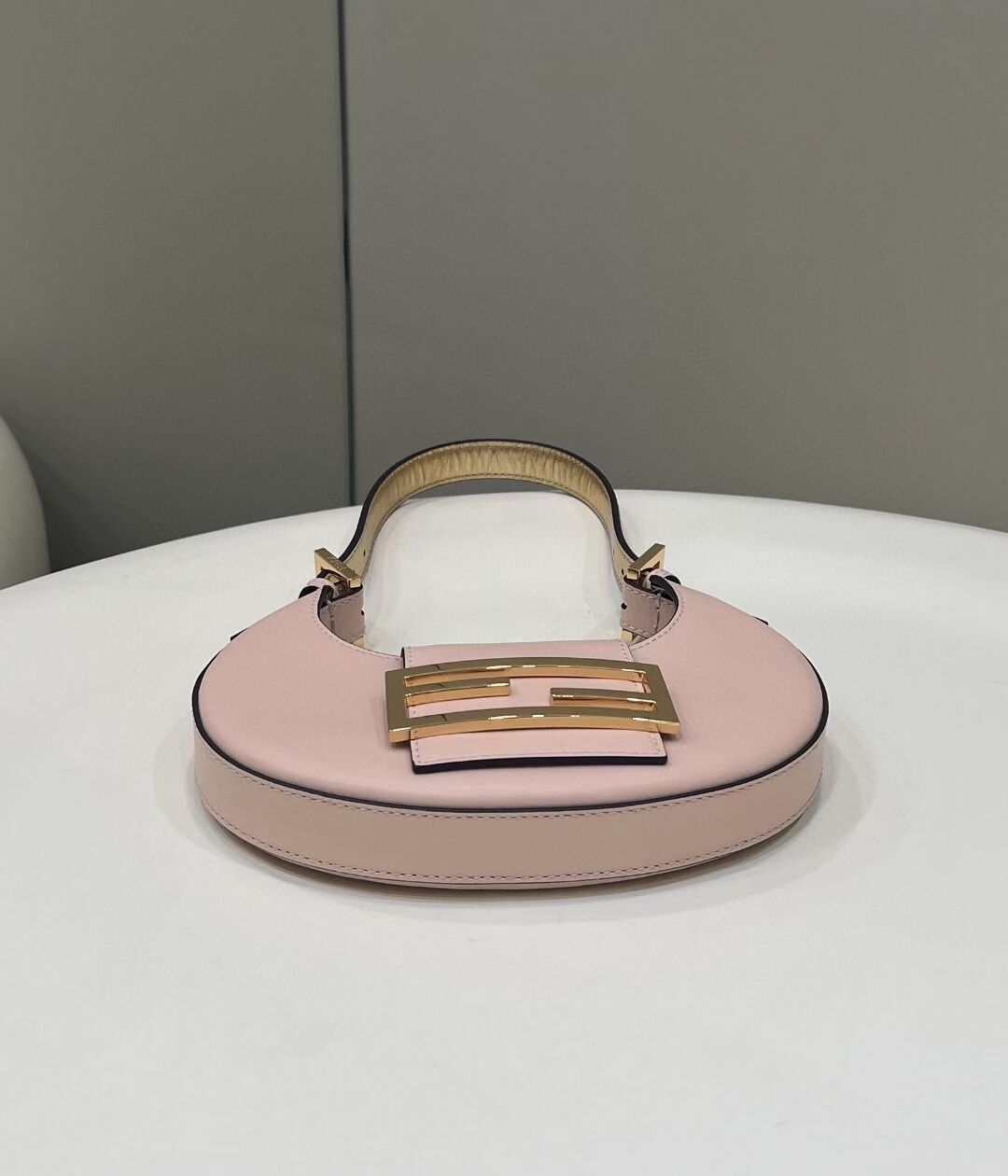 Fendi Cookie pink leather mini bag 8BS065A 