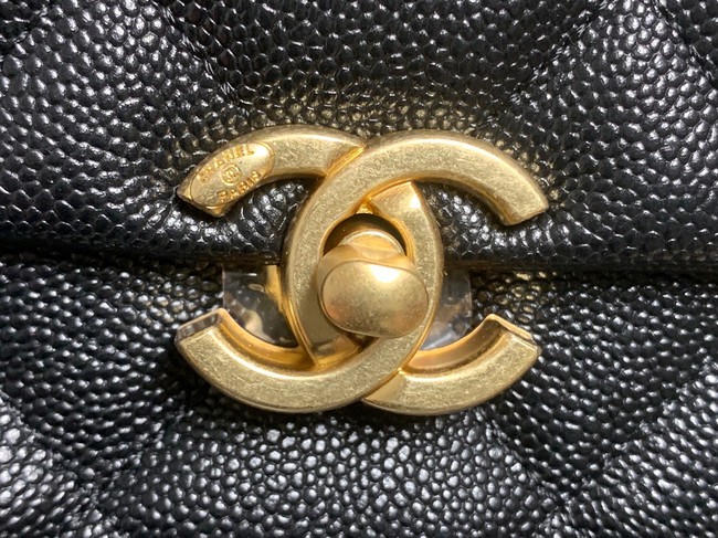 Chanel Grained Calfskin Shoulder Bag AS3103 BLACK