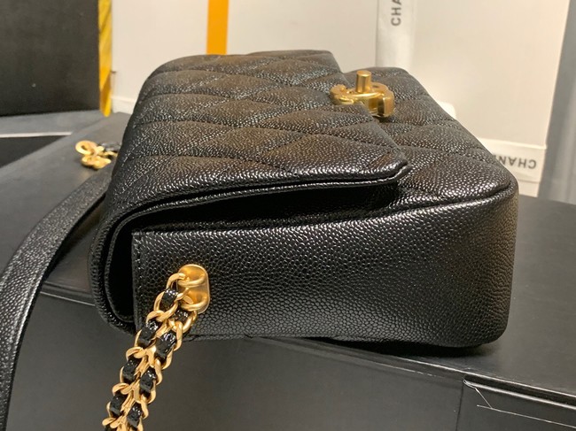 Chanel Grained Calfskin Shoulder Bag AS3103 BLACK