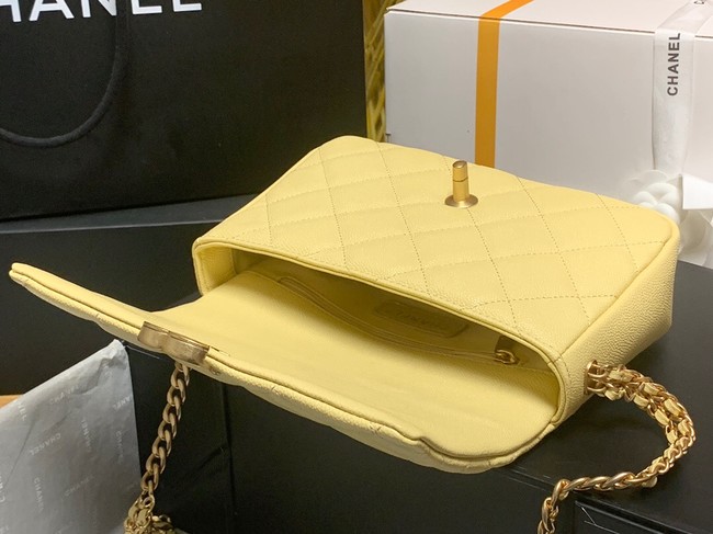 Chanel Grained Calfskin Shoulder Bag AS3103 YELLOW