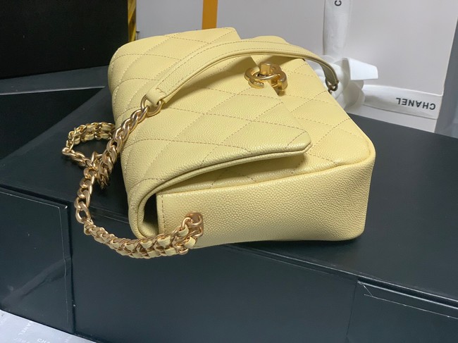 Chanel Grained Calfskin Shoulder Bag AS3103 YELLOW