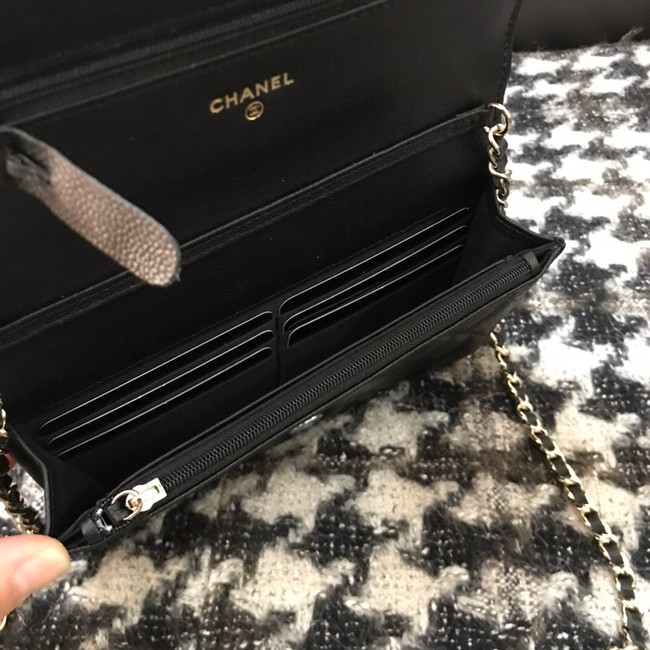 Chanel WOC Original Caviar Leather Flap cross-body bag CC33815 black