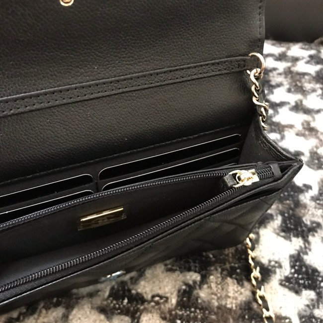 Chanel WOC Original Caviar Leather Flap cross-body bag CC33815 black