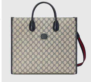 Gucci Medium tote with Interlocking G 674148 blue