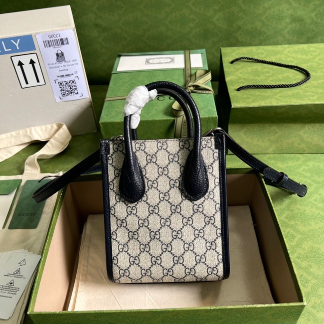 Gucci Mini tote bag with Interlocking G 671623 Blue