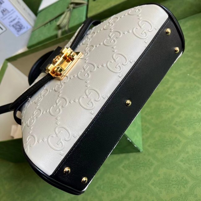Gucci Small GG top handle bag 675791 White