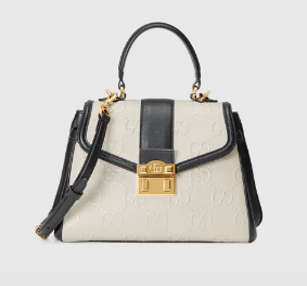 Gucci Small GG top handle bag 675791 White