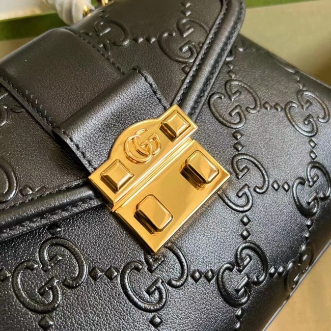 Gucci Small GG top handle bag 675791 black