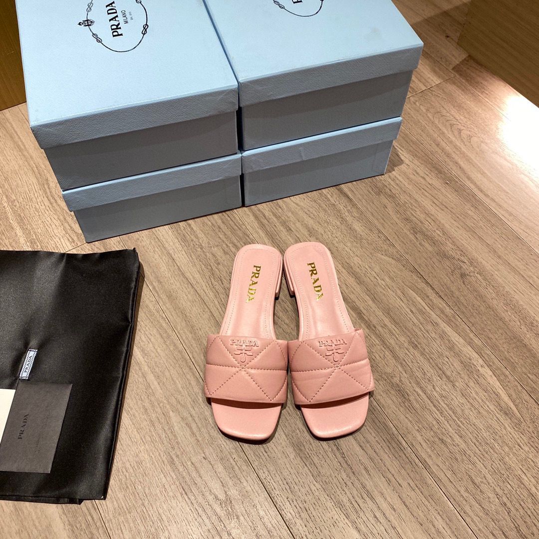 Prada Slippers Shoes PD56902 Pink