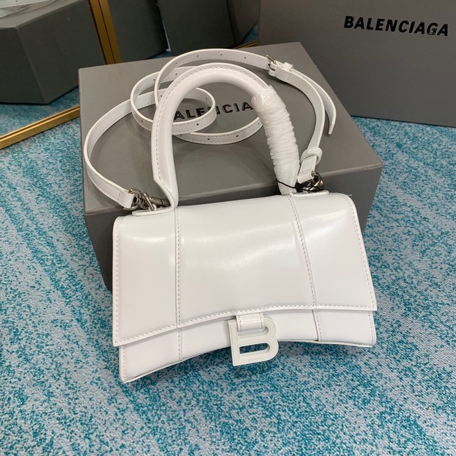 Balenciaga HOURGLASS SMALL TOP HANDLE BAG B108895C white